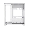 Cod. 372 Case GAMEMAX Infinity Pro WH / ATX / USB 3.0/USB-C / Diseño Vista Panorámica 3 lados vidrios templados / admite: refri. líquida 360° &amp; VGA 400mm / Incluye 5*fans ARGB 120mm (2*Post., 3*Infe.) + Controlador RGB AURA Sync - 10