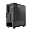 Cod. G:400 Case GAMEMAX Diamond CP BLACK / ATX / Panel frontal Efecto corte en diamante y tira LED ARGB / Diseño puerta deslizante / tapa lateral vidrio templado / USB3.0 + USB 2.0 / admite VGA 340mm / Incluye 4*Fans (1*Fan Turbo 14CM COC P/MB + 3*Fans 12 - 7