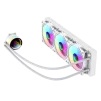Cod.172 Sistema de Enfriamiento Líquido GAMEMAX ICEBURG 360 Infinity WH / FAN 3*120MM PWM / Sincronización ARGB AURA Sync / Conector 5V, 3 pines / 12V 4 pines / Compatible Intel LGA 1700 / AMD AM5 / ARGB - 8