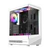 Cod. 350 Case GAMEMAX Vista COC AW WH/ ATX / USB-C, USB3.0, USB2.0 / panorámica de 262° vidrio templado / Arquitectura de refrigeración y overclocking COC 1*Turbo Fan P/MB / Incluye 5*Fans 120mm ARGB - 1