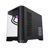Cod. 346 Case GAMEMAX HYPE-M BK / M-ATX / 1*USB3.0, 2*USB2.0 / vidrio templado curvo panorámico / admite tarjetas NVIDIA Serie 4000 &amp; refri. líquida 360° / Incluye 3*Fans 120mm ARGB + Controlador PWM ARGB HUB - 6