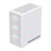Cod. G:395 Case GAMEMAX Storm 2 MW / M-ATX / USB-C, USB3.0 / lat. vidrio templado, Diseño Frontal panel Mesh ABS / Bloqueo interruptor de niños / admite VGA 330mm / Incluye 4*Fans ARGB 120mm - 4