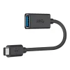 Cod. C:140 Adaptador USB Tipo C™ a USB-A 3.0 (USB-C macho a USB-A hembra) / black - 1