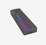 Cod. 036 Capsula HIKSEMI M.2 MDR1 P/SSD NVMe/SATA / 10Gbps / Compatible: Windows /MacOS/Linux /Android / USB 3.2 Tipo-C (Incl. cable USB-A)  / Iluminación RGB con ASUS Aura SYNC / Aluminio