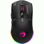 Cod. GM:231  Mouse MARVO Duke 20 M803W WK / Modo Dual (Wireless 2.4G + Cableado) / 4800DPI / Iluminación RGB (14 modos) / 7 botones / batería 500mAh recargable USB-C