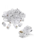 Cod.468 Conectores RJ45 (compatible todas las CAT) / (50 unidades)