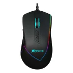 Cod. GX:215  Mouse XTRIKE-ME GM-320 / 12,800 DPI / Driver Programable / Iluminación RGB (efectos dinamicos) / USB, Cable trenzado 1.6 m / 9 botones / Negro