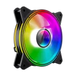 Cod. V:159 Ventilador GAMEMAX FN-12Rainbow-Q-Infinity / Luces ARGB LED de efecto infinito / FAN120mm / Conector: Molex + 3 Pines 5V / Compatible AURA SYNC