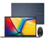 Cod. 1797 ASUS VivoBook 15 X1504V / Intel® Core™ 5 120U (10 núcleos, hasta 5,0GHz) / 8GB / 512GB NVMe™ SSD / 15.6" FHD / Sin Sistema (OS) / Wi-Fi 6 & BT 5.3 / Sensor de Huella / Teclado Español alfanumérico / Quiet Blue + Mouse Asus
