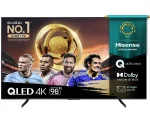 Cod. 127 Smart TV Hisense 98" 98Q6QG QLED 4K UHD / Google TV / FreeSync Premium / Dolby Vision / Dolby Audio / MEMC, AIPQ / Wi-FI 6, BT V5.3 / 4*HDMI 2.1, 2*USB / Control remoto por voz