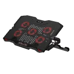 Cod. B:166 Base de Enfriamiento P/Laptop XTRIKE ME FN-813 / hasta 15.6" / 5 Ventiladores (60mm) / Led rojos / 2 Puertos USB / 5 niveles ajustables / Soporte extra para celular