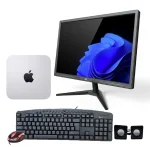 Cod. 239 Computador de Escritorio: CPU Apple Mac Mini Desktop / Intel Core i5 2.6GHz (MGEN2LL/A) / macOS / 8GB RAM / 512GB SSD / WiFi 5 & BT4.0 / ThunderBolt (Renovado) + Monitor ONE 19" WXGA+ (1440*900) + Teclado multimedia + mouse + Parlantes