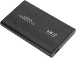 Cod.015 Capsula para Disco Duro Externo SATA 2.5" / USB 3.0 HDD/SSD / Aluminio / Black