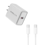 Cod. 261 Cargador de pared Pavareal K55 PD 27W (Carga rápida) / 1*Puerto USB-C / incl. Cable USB-C
