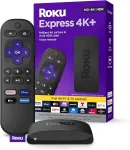 Cod. 1062 Roku Express 4K+ / Reproductor de streaming 4K/HDR / Wi-Fi® 5 / Audio Dolby, DTS / HDMI / Accede a plataformas Netflix, Disney+, XBO MAX y más! / Compatible Alexa, Apple AirPlay, Asst. Google / Control por Voz y TV