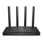 Cod. 140 Router TP-LINK Archer AX12 / Wi-Fi 6 Banda Dual AX1500 / 1201 Mbps (5 GHz) + 300 Mbps (2.4 GHz) / 3*P/LAN GIGABIT / 1*P/WAN GIGABIT / 4 Antenas y la tecnología Beamforming / OFDMA y MU-MIMO