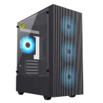 Cod.383 CASE GAMEMAX EDGE BK M-ATX USB 3.0/2.0 FAN FRGB POST. 1*12CM, LAT. VIDRIO TEMP. Y FRONTAL AIRFLOW LINES GARANTIA 12 MESES