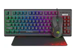 Cod. 179 Combo Gaming MARVO Loot 30 (CM310) 3 en 1 (Teclado Retroiluminado de 3 colores + Mouse 7 botones programables, RGB + Mouse pad antideslizante resistente) / USB /1.6mt. / Español
