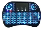 Cod.304 Mini Teclado inalámbrico ENV / 2.4GHz / Iluminación LED / panel táctil touchpad / Comp.: SmartTV, PC, Laptops, Android, TV Box, XBOX360/PS3