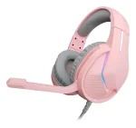 Cod. M:108 Headphone MARVO H8618 Tactic 40 Pink / Micrófono omnidireccional / ilum. RGB estática / control en cable (vol. y mic.) / Interfaz USB 2.0, Cable trenzado 2.0 m