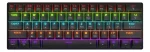 Cod. 300  Teclado Mecánico ACER OKW239 / Switch rojo / Formato 60% Compacto / iluminación RGB Arcoíris / Anti-ghosting / Cable Removible USB / 61 teclas Español
