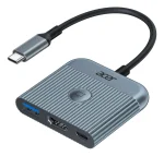 Cod. 178 Adaptador multipuertos 3en1 ACER ODK470 de USB-C a 1*P/Salida HDMI 4K@60Hz + 1*P/USB 3.0 + 1*P/USB-C (PD100W)