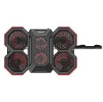 Cod. B:161   Base de Enfriamiento P/Laptop MARVO Atlas 60 (FN-41) / hasta 17.3" / 6 Ventiladores (4*90mm + 2*65mm) / Led rojos / 2 Puertos USB / 6 niveles ajustables / Soporte extra para celular