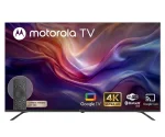 Cod. 143 Smart TV Motorola 50" LED 4K Ultra HD 50MNUHD / Google TV / HDR / Wi-FI 5 & Bluetooth / Google Cast / Diseño Sin Bodes (Bisel Metálico) / Control remoto por voz