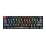Cod. 282  Teclado Mecánico MARVO Saber 61 (KG933G SP) / Switch rojo / Retroiluminación RGB dinámica / Full Anti-ghosting / USB, 1.8m / 62 teclas Español