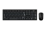 Cod. G:208 Kit Genius Wireless KM-8101, Teclado + Mouse óptico 1000DPI / 2.4GHz / Indicador de batería / 12 teclas de función (8 audio, 4 Internet) / Español / Black