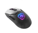 Cod. 220 Mouse MARVO Fit Pro G1W GY Gris / Trimodal (Inalámbrico 2.4G + Bluetooth + cableado) / 19000DPI / Sensor Pixart® PMW-3370 / Interruptores mecánicos Omron® / True RGB-16,8 millones de colores personalizado / 7 botones / batería 600mAh