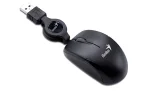 Cod. 135 Mouse Mini Genius Retráctil Micro Traveler V2 / USB 2.0 / 1200DPI / Negro