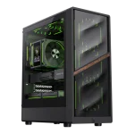 Cod. 402  CASE GAMEMAX AERIS 330 MB BK M-ATX TIPO-C/ 1*USB 3.0/ 1*USB 2.0 /  4*FANS ARGB (FRONT. 3*12CM, POST. 1*12CM) + CONTROLADORA / LAT. VIDRIO TEMP. Y FRONTAL MALLA.