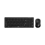 Cod. 287 Kit Genius Wireless LUXEMATE Q8100 Teclado + Mouse óptico 1200DPI, Compacto / 2.4GHz / AI Copilot / 12 teclas FN P/acceso rápido (Oficina y multimedia) / Español 