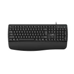 Cod. 302 eclado Genius KB-123 / Tecla AI Copilot / reposamuñecas / 12 Teclas FN Multimedia / Resistente a derrames de líquidos / USB, cable 1.5m / Español