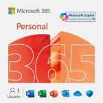 Cod. 080 OFFICE 365 Personal (Digital) / 1 Persona (Suscripción 12 meses) / hasta 5 dispositivos / compatible: PC, Mac, Iphone y android / 1TB Alm. nube OneDrive