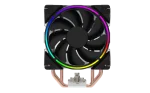 Cod. B:144 Air Cooler CPU GAMEMAX GAMMA 500 Rainbow /efecto LED RGB arcoiris / Conector para controladora V 3 Pines / 5 piezas de cobre hdt – carcasa y ventilador de aluminio/ compatible: Intel LGA1700/1200/115X/775 y AMD AM5/AM4