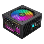 Cod. 142 Fuente de Poder GAMEMAX VP-800-M-RGB BK / Semi-Modular / Certificada 80 Plus Bronze / 800Watts / 12CM Ventilador RGB / ATX P/PC