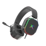 Cod. X:106 Headphone Gaming XTRIKE ME GH-606 metallic Stereo / LED RGB / Mic. omnidireccional / 1*jack 3.5mm + adaptador a 2*jack, USB(LuzLED) / Compatible: PS4, PS5, Xbox One, PC, teléfono