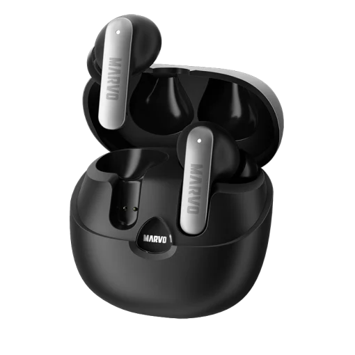 Cod. B:104  Audifonos TWS Marvo Ai Pro SOUND TS6389 / BT5.4 / Cancelación de ruido / Audio HD / Bat. 500mAh (30H) / Aud. carga 1.5H, uso 6H / USB-C / Chat GPT AI translation / IPX4