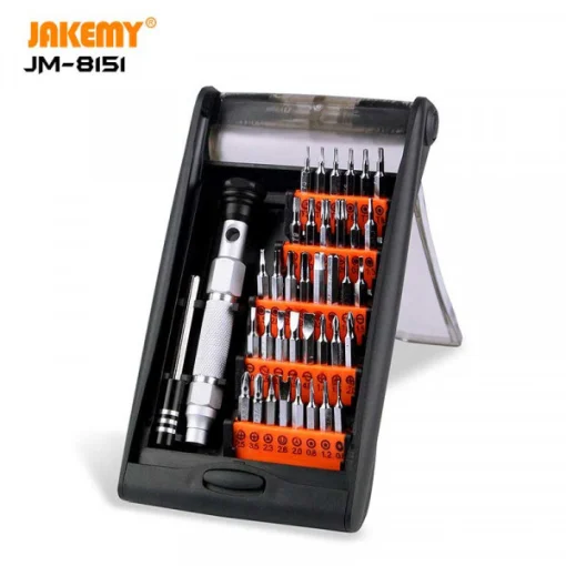 Cod. 1135 Kit de Destornilladores Precisos JAKEMY JM-8151 38en1 / Puntas intercambiables magn&eacute;ticas / Cromo Vanadio (CR-V) / P/port&aacute;tiles, Smartphones, tabletas etc.