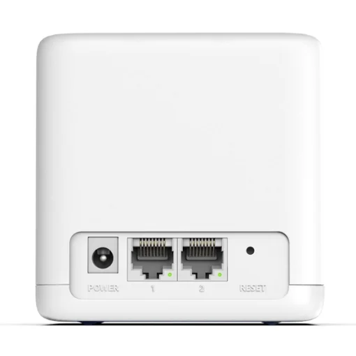 Cod. D:099 Sistema Wi-Fi 5 Mesh AC1300 MERCUSYS Halo H30G (2-Pack) / 1,3 Gbps / Téc.MU-MIMO &amp; Beamforming / P. Gigabit x2 / Control y confi. con APP / Conecta hasta 100 dispositivos / cubre hasta 260m²