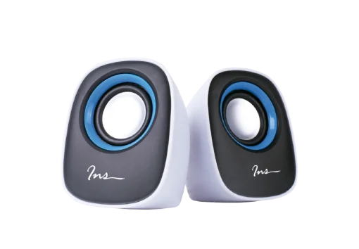 Cod.076 Parlante multimedia INS ES-204 USB/3W/5V/Negro-Blanco