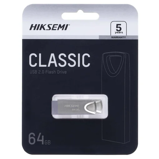 Cod. 236 Flash Memory HIKSEMI Classic M200 64GB / USB 2.0 / Metálica