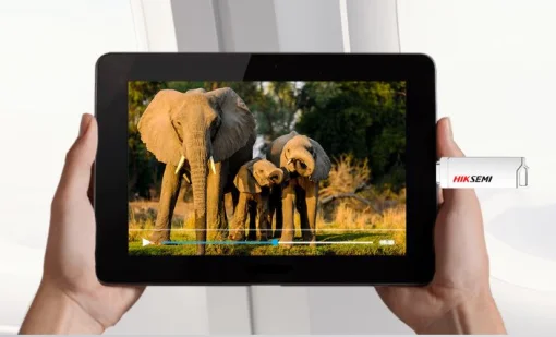 Cod. 229 Flash Memory HIKSEMI SYNC E327C 32GB / DUAL USB 3.2 Tipo-A y USB Tipo-C High Speed OTG / impermeable / Metálico Silver