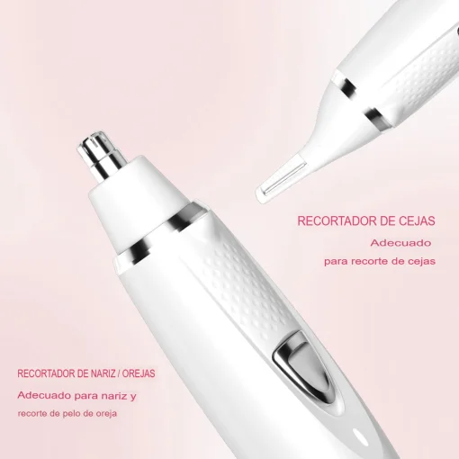 Cod. 1049 Set de depilación femenina Hyundai PHT-089 4en1 (afeitadora facial, de cejas, nariz y cuerpo, recortadora de bikini) 5W / Carga USB 1.5h, uso 90min. / Bat. 500mAh / Impermeable (IPX5)