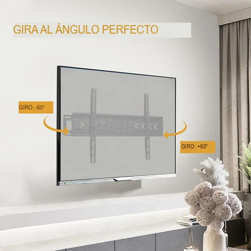 Cod. 1152 Soporte plegable para TV Thunder Sound QFA29-466 / 32"- 80" Max.40Kg. (88lbs) / inclinaci&oacute;n 15 y giro &nbsp;120&deg;