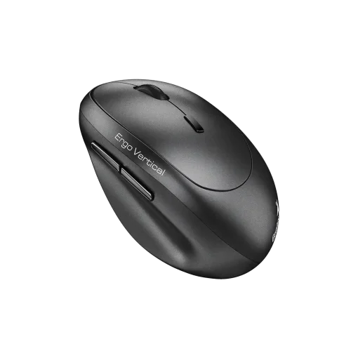 Cod. GE:268 Mouse Genius Vertical Wireless Ergo 8350S / Bluetooth + 2.4G / Ergonómico, Silencioso, Copilot AI / 2400DPI / 6 botones / Dark Grey