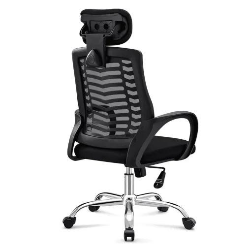 Cod. 1189  Silla de Oficina Ergon&oacute;mica / Apoya cabeza Airmesh / Espaldar de malla / Altura regulable / Rotaci&oacute;n 360&deg;