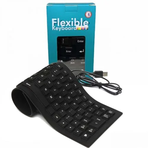 Cod.084 Teclado Flexible Antiagua KD303 Español alfanumérico  / interfaz: USB